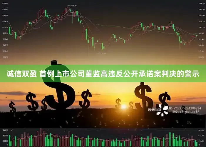 诚信双盈 首例上市公司董监高违反公开承诺案判决的警示